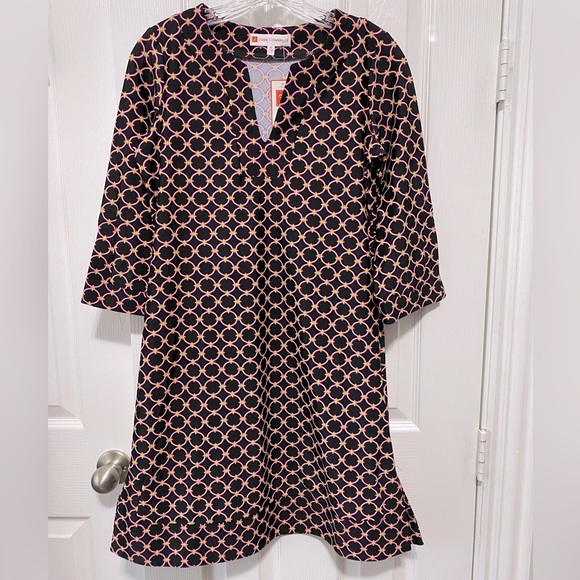 Jude Connally
Megan Circle Geometric Print Jude Cloth Stretch Knit Shift Dress - Picture 3 of 6